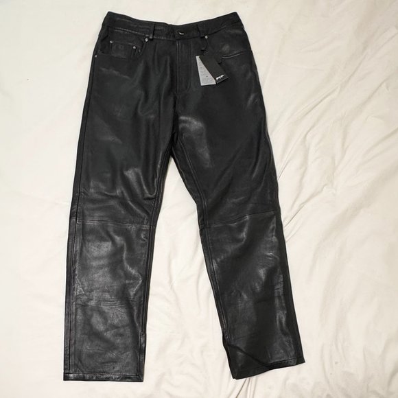 Nasty Gal Real Leather Pants - Picture 1 of 7